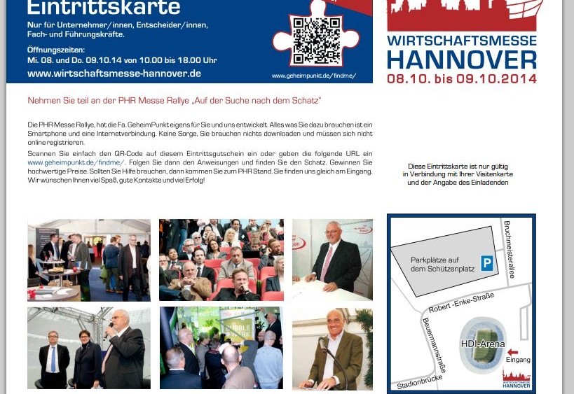 Einladung Wirtschaftsmesse Hannover 2014